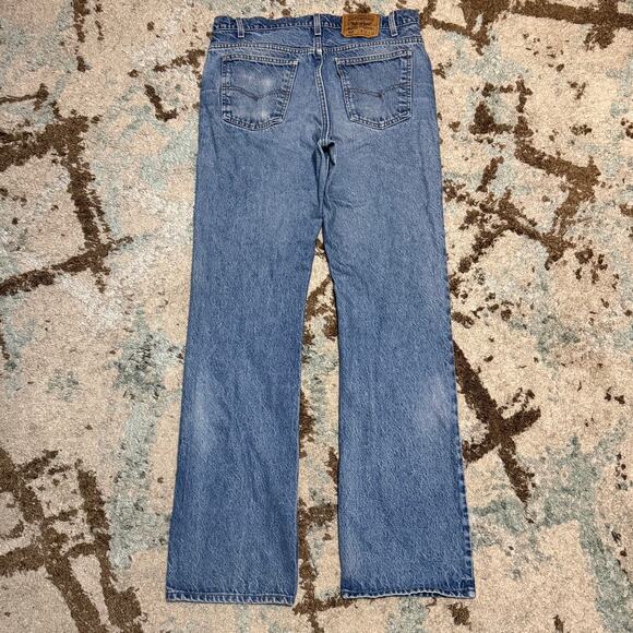 Vintage Levi's 517 Orange Tab Bootcut Jeans Size 34x34 90s Western - Picture 1 of 7